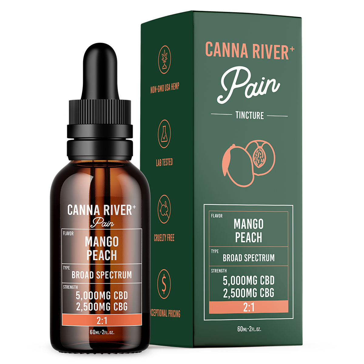 Canna River CBD Tincture Broad Spec Mixed Ratio