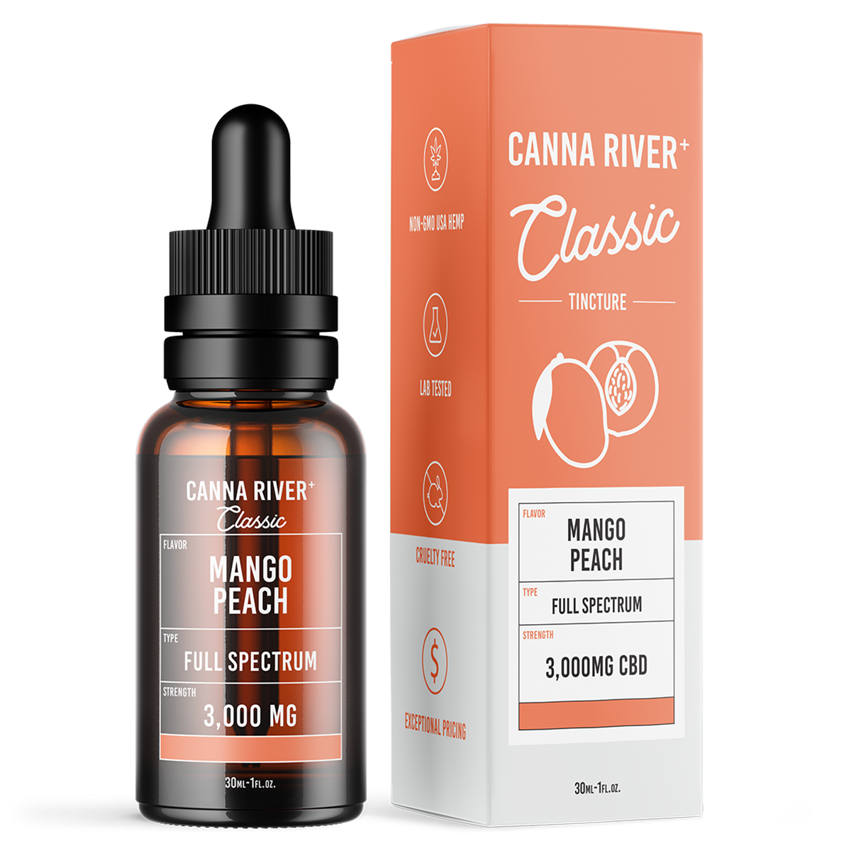 Canna River CBD Tincture Classic Full Spectrum 