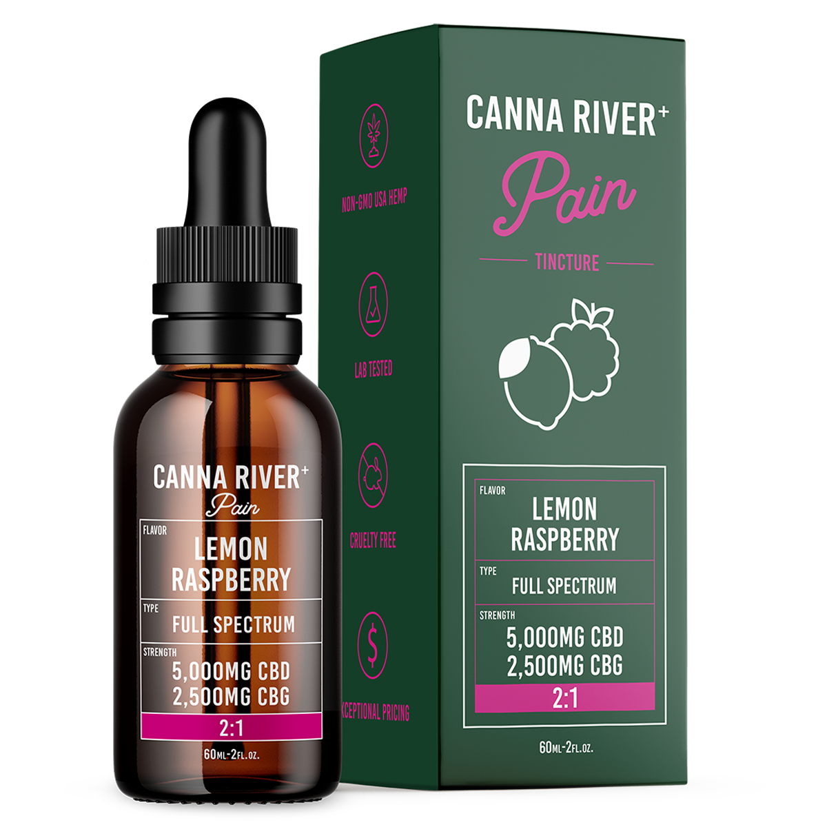 Canna River CBD Tincture Full Spec Mixed Ratio