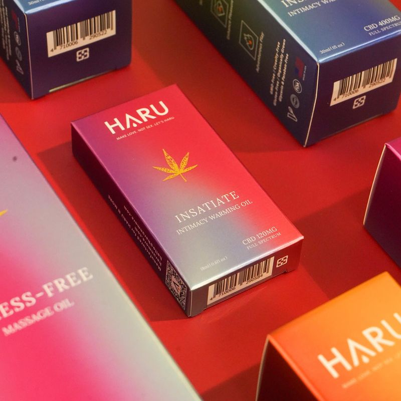 Haru CBD Insatiate Intimacy Warming Oil 120mg 6 pack