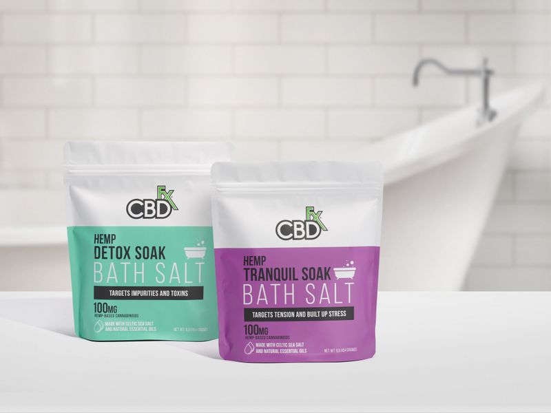 CBDfx CBD Bath Salt 100mg 1lb 
