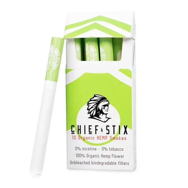 Chief Stix CBD Hemp Smokes 10 pack