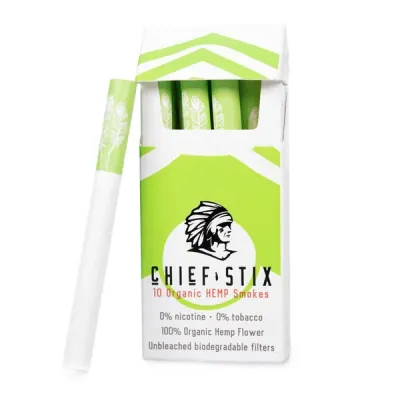 Chief Stix CBD Hemp Smokes 10 pack