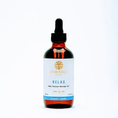 Sow Eden Relax Massage Oil Lavender 