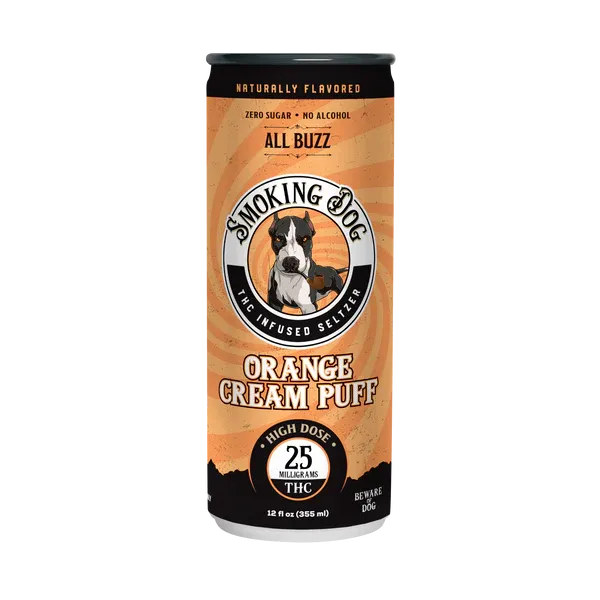 CBD Living Smoking Dog 25mg THC Selzer
