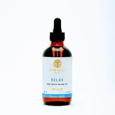 Sow Eden Relax Massage Oil Lavender 