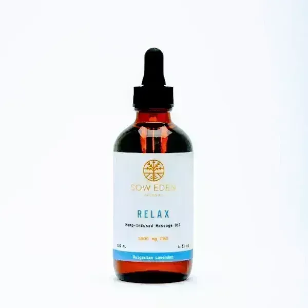 Sow Eden Relax Massage Oil Lavender 