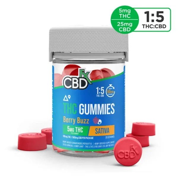 CBDFX CBD Delta 9 1:5 Gummy 