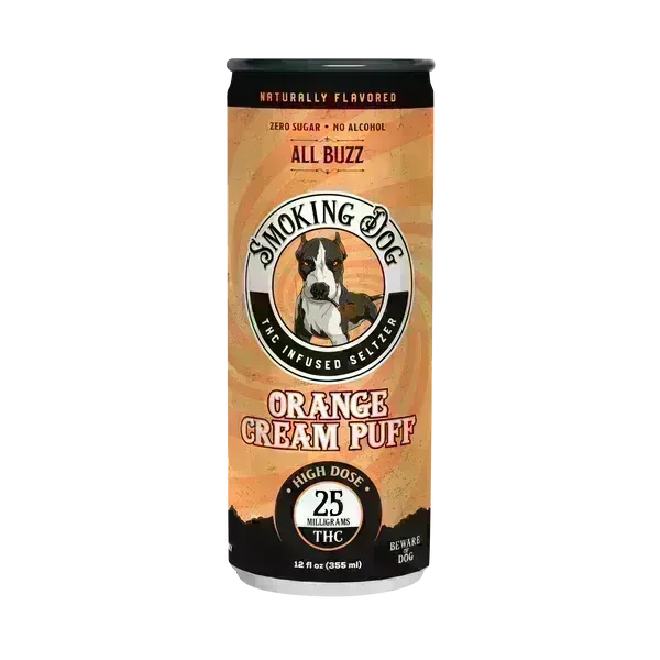 CBD Living Smoking Dog 25mg THC Selzer