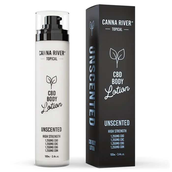 Canna River Body Lotion 1250mg CBD CBG CBC CBN 