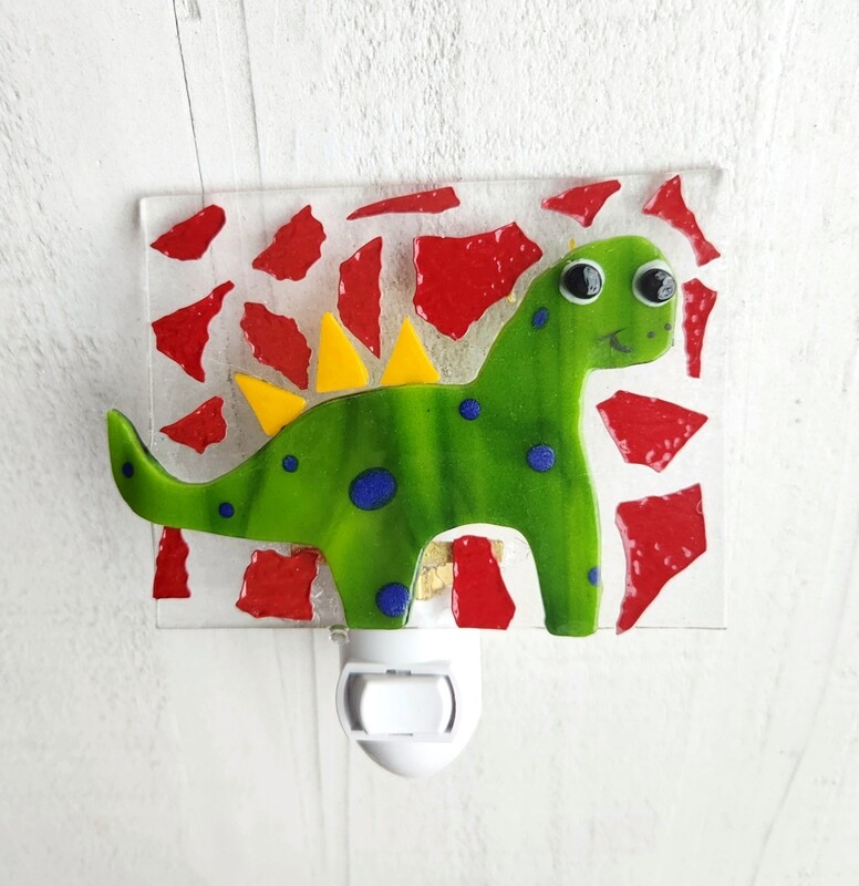 Happy Stegosaurus Dinosaur Nightlight