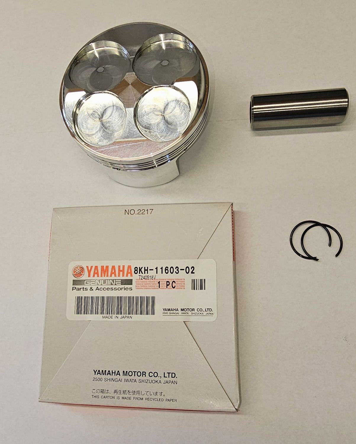 CP 14:1 82mm Piston Using Yamaha Rings