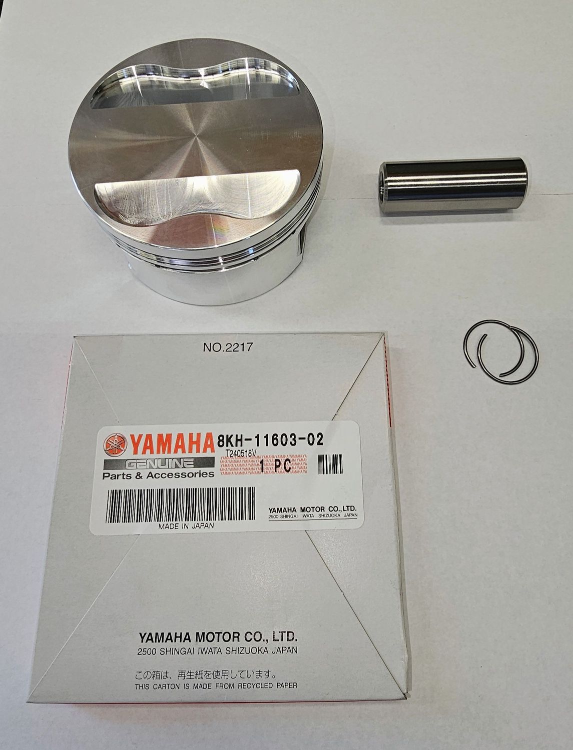 JE 11.5:1 82mm Piston Using Yamaha Rings