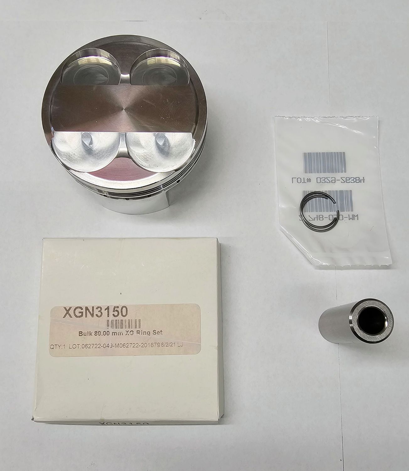 JE 13:1 80mm Piston with JE rings