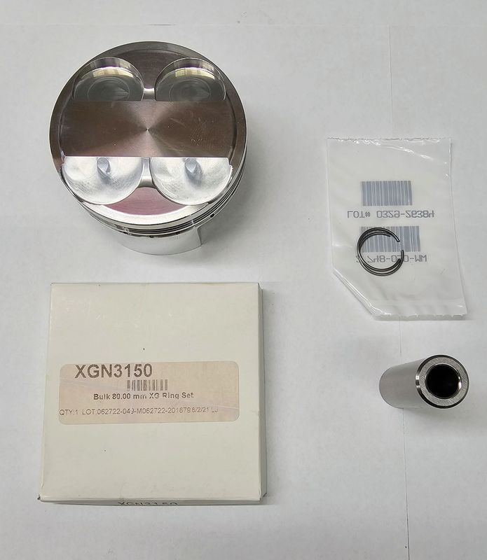 JE 13:1 80mm Piston with JE rings