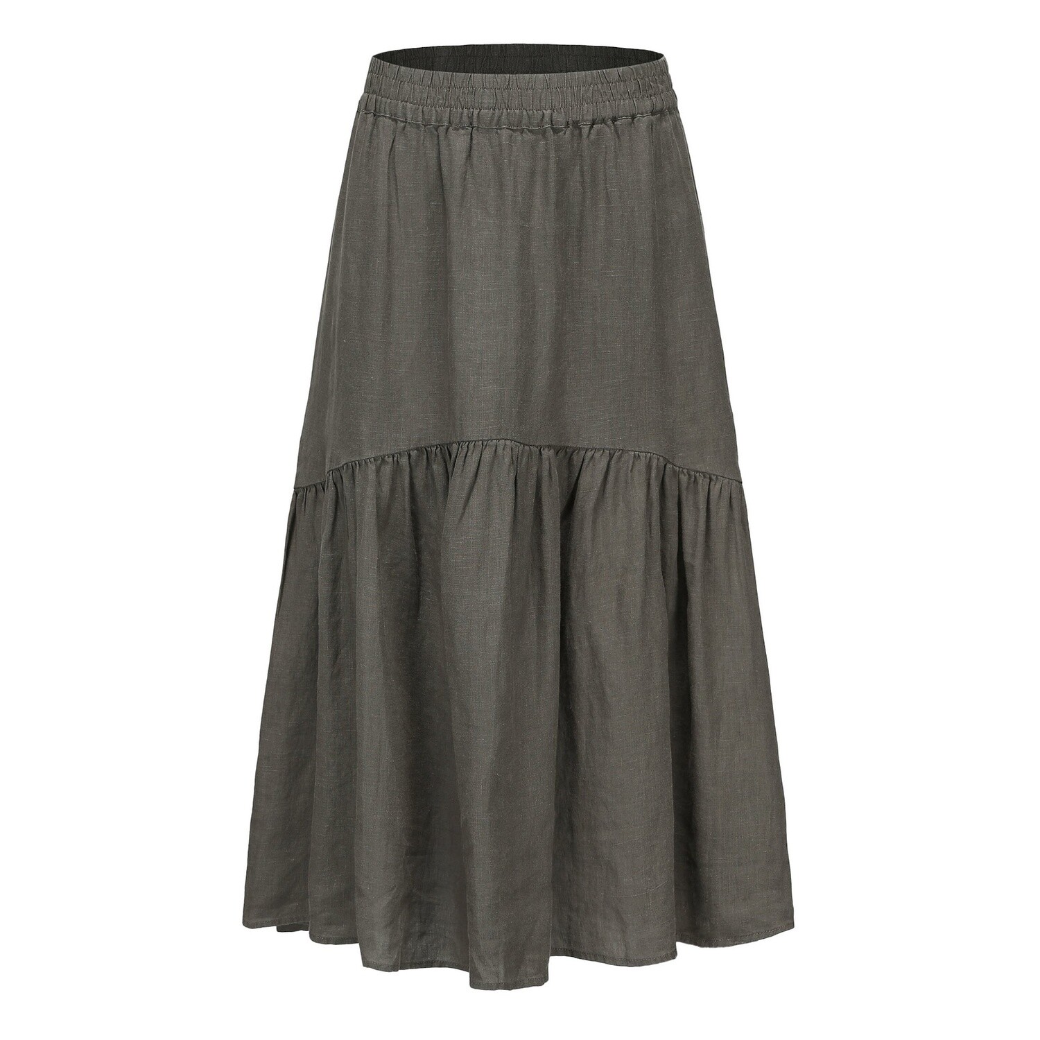 Lola Linen Skirt, Size: Xs, Colour: Khaki
