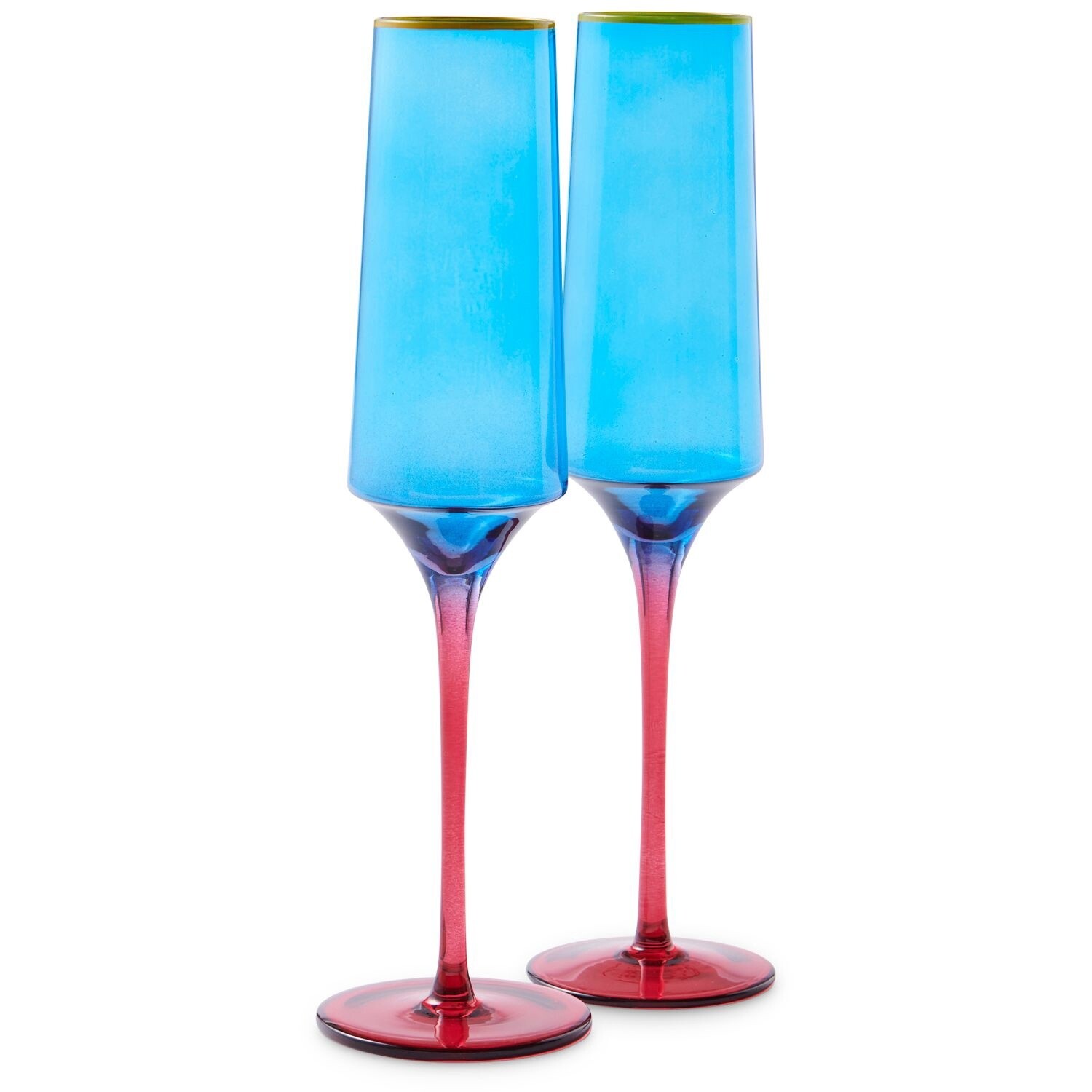 Sapphire Delight Glassware, Size: Champagne