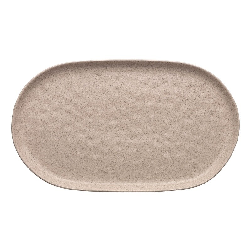 Speckle Cheesecake Oval Serving Plate