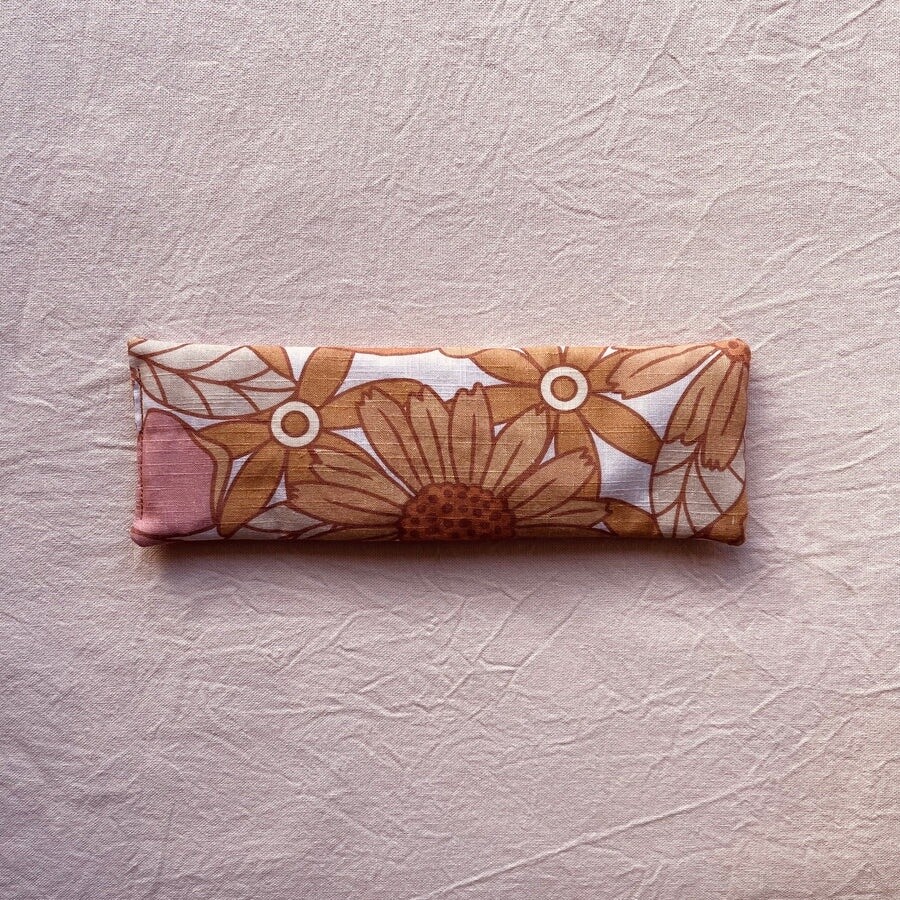 Eye Pillow - Assorted, Colour: Honey Floral Linen
