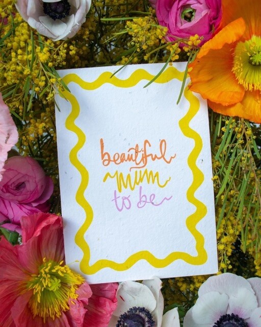 Beautiful Mum To Be Greeting Card