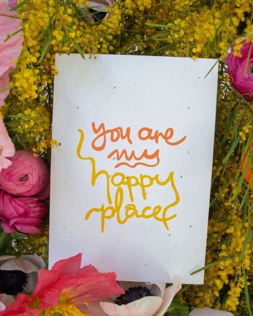 You Are My Happy Place Greeting Card