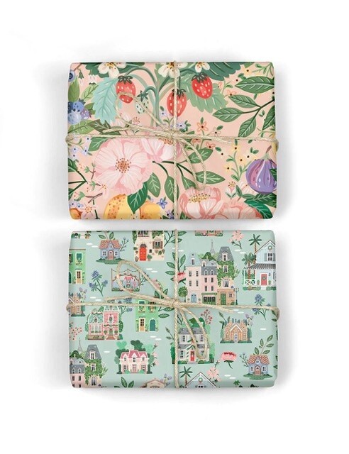 Summer Fruits &amp; Around The World Gift Wrap