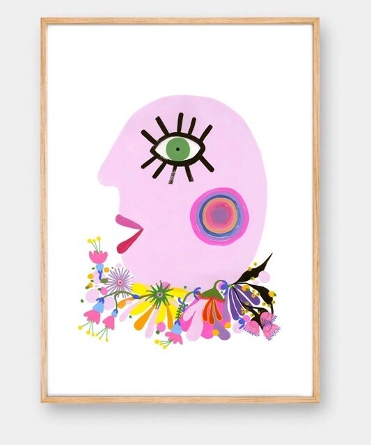 Sweet Cheeks in Pink by Medeleine Stamer