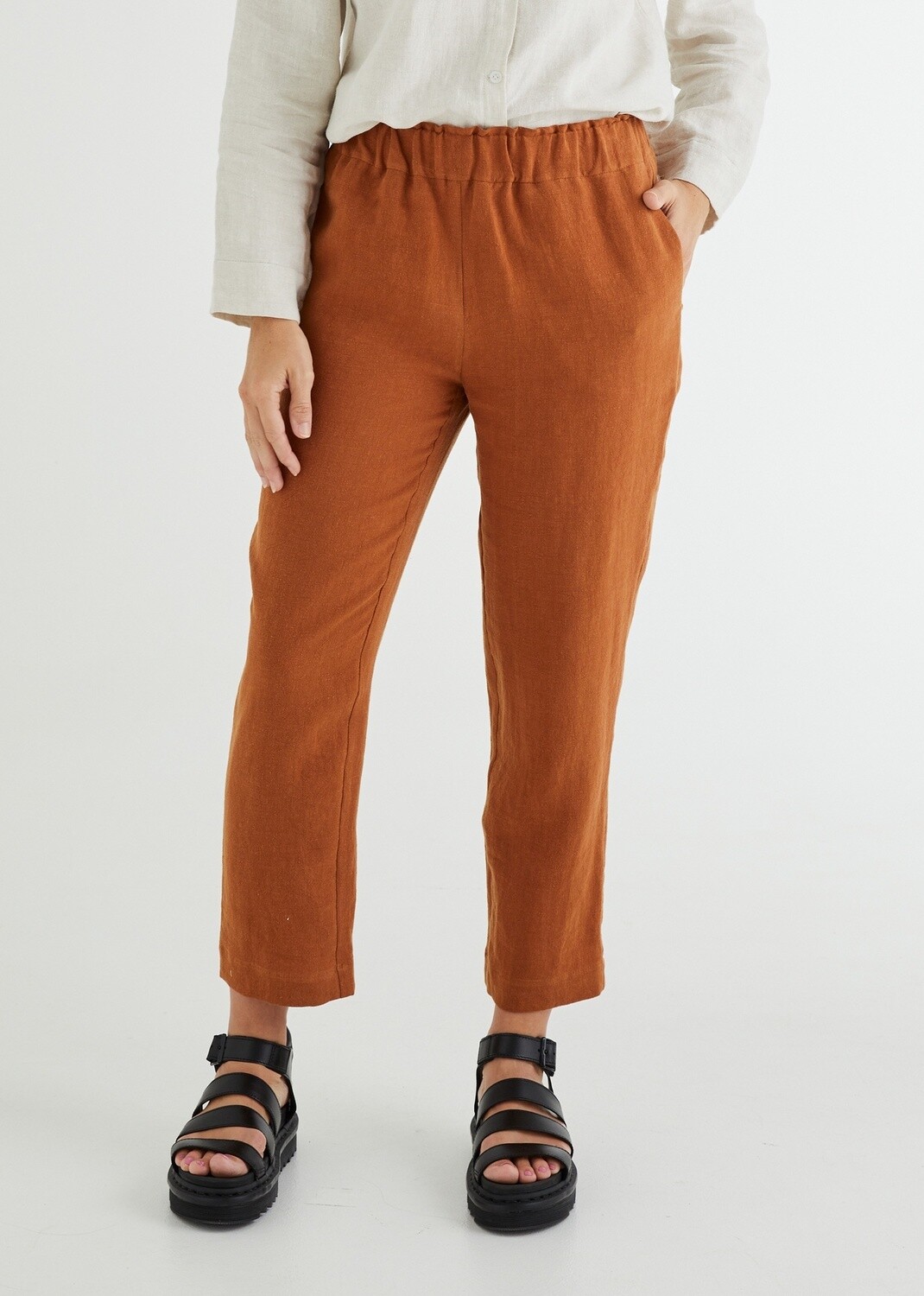 Zoe Pants in Burnt Orange