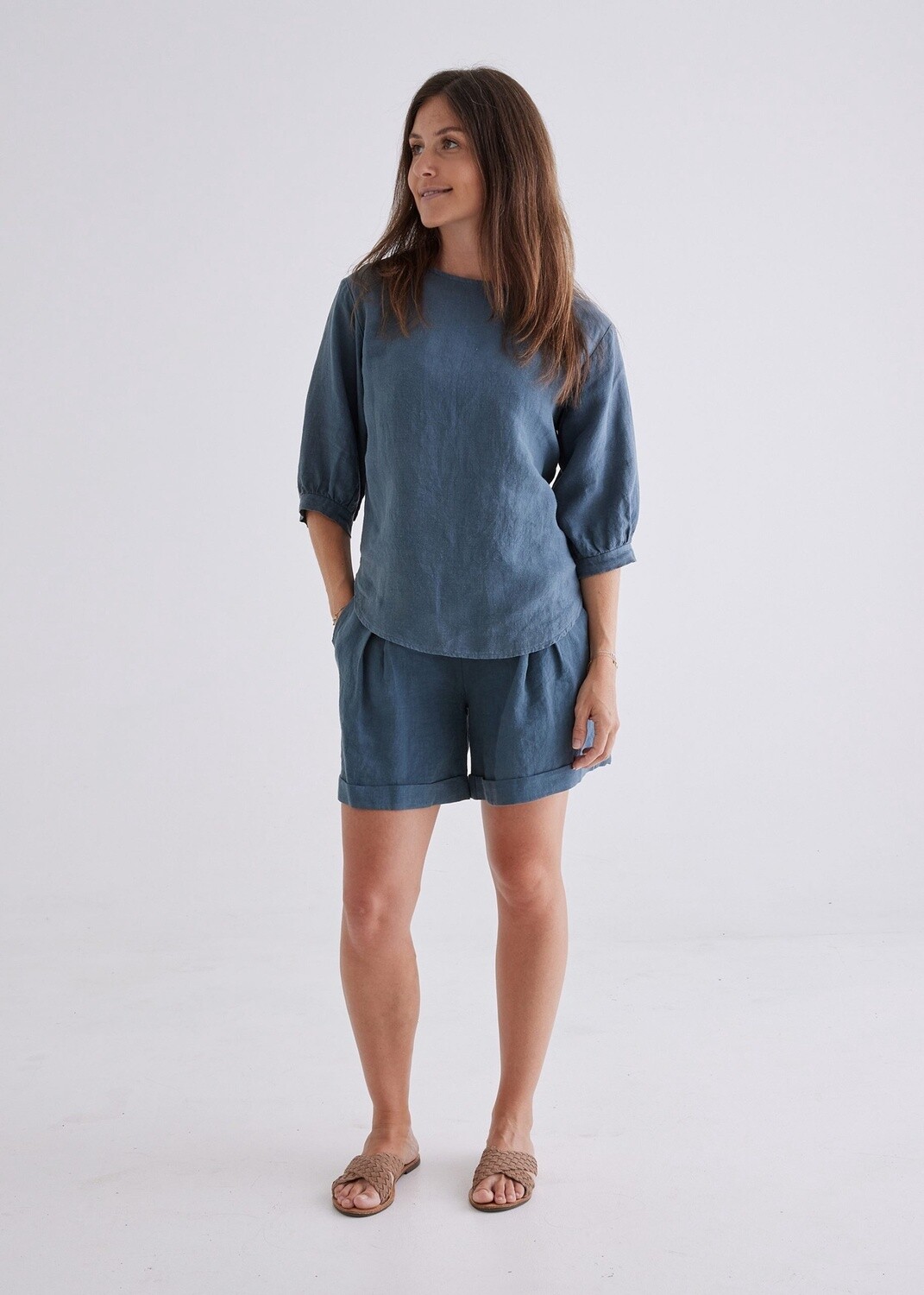 Laura Top in Deep Teal
