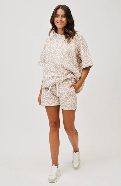 Lottie Short in Nude Leopard