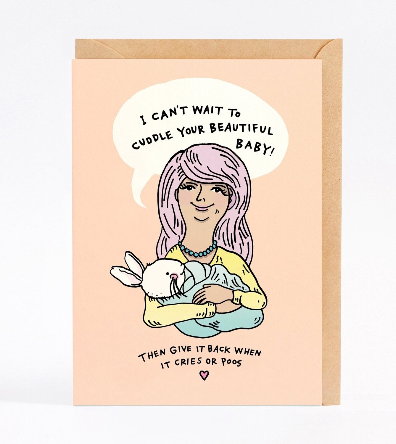 Wally Paper Co - I Can&#39;t Wait To Cuddle Your Baby Card