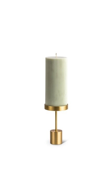 Topsy Turvy Brass Candle Holder