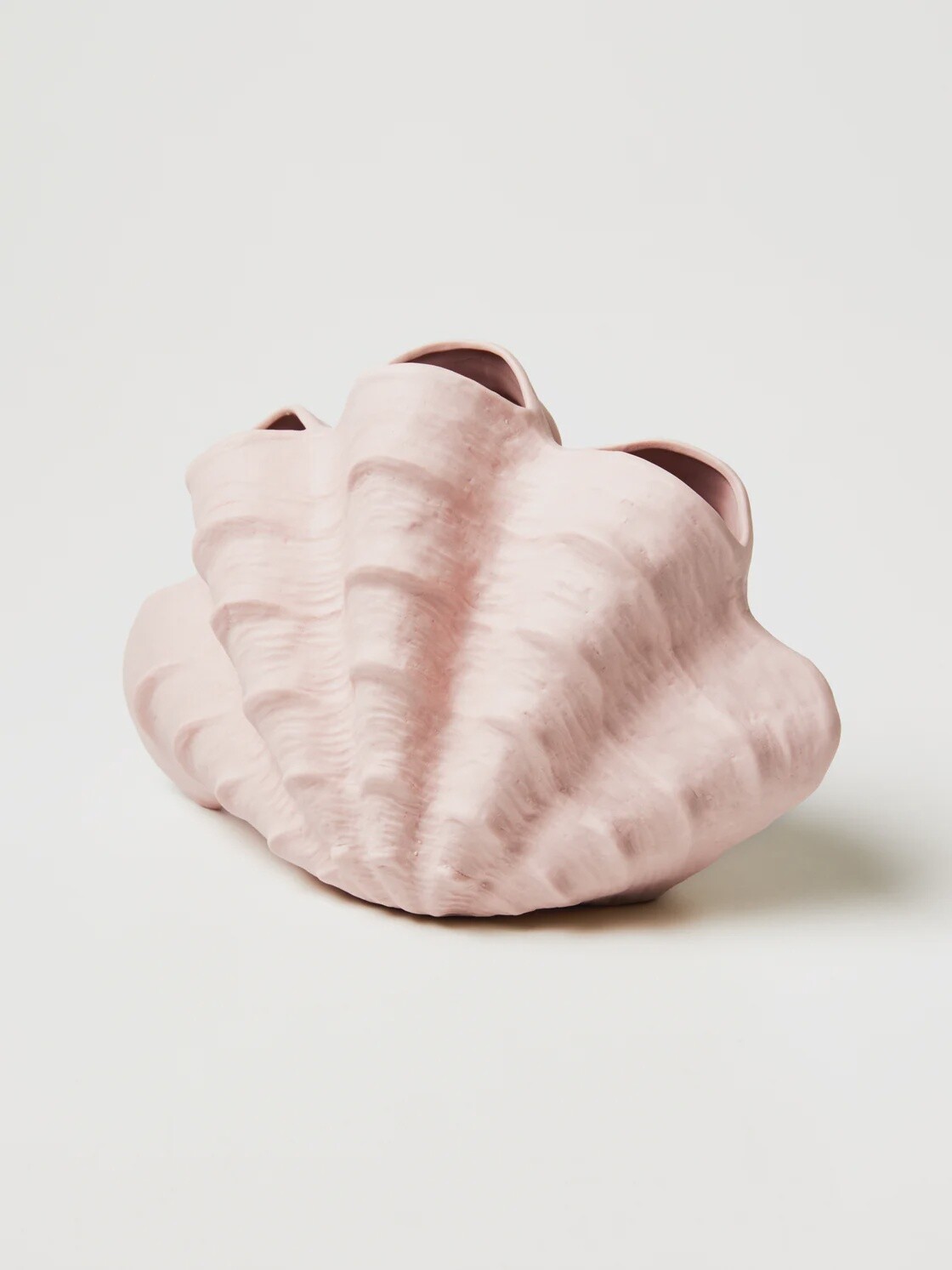 Clamshell Vase Pink Salt