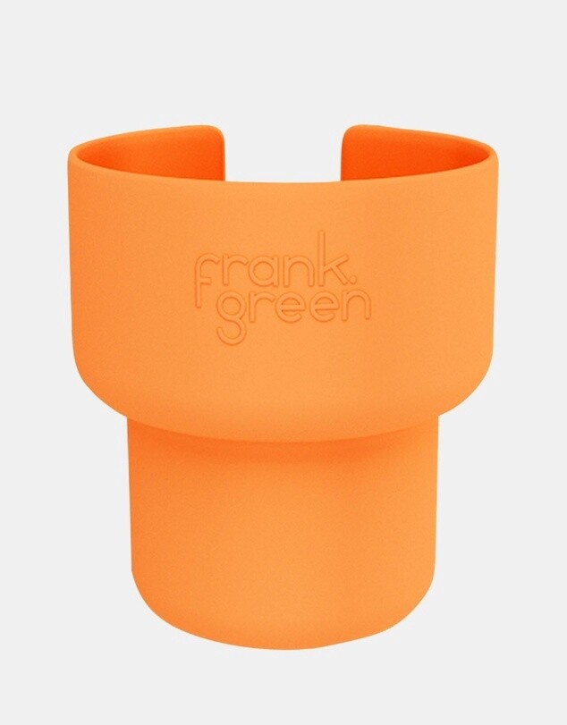 Car Cup Holder Expander in Neon Orange