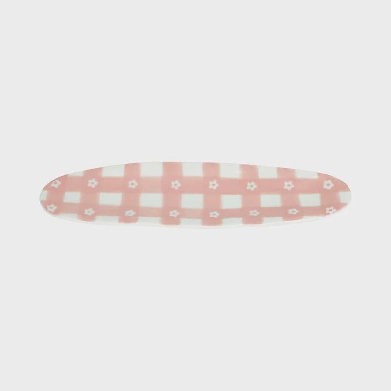 Pink Ceramic Daisy Tray