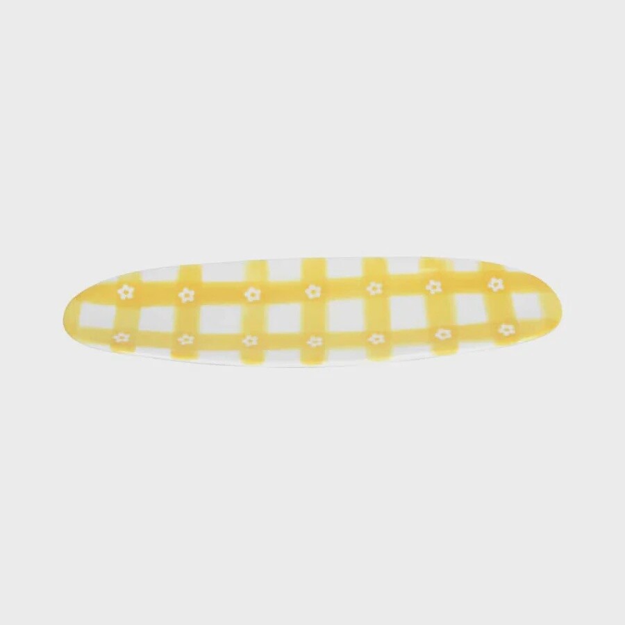 Yellow Ceramic Daisy Tray