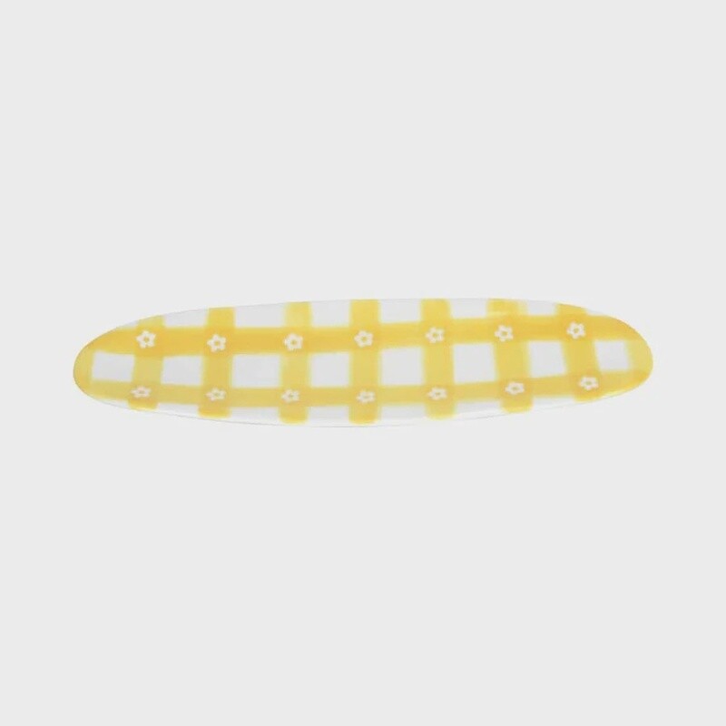 Yellow Ceramic Daisy Tray