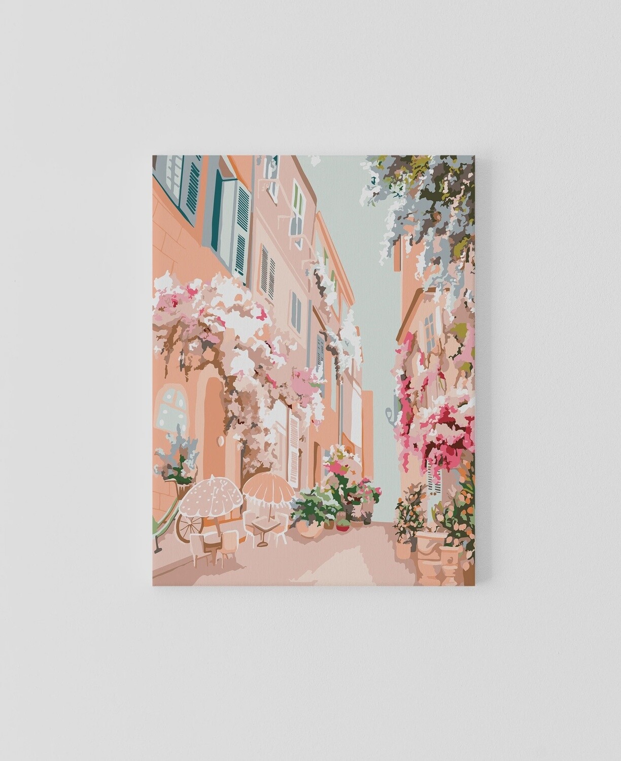 Route Des Fleurs Framed Canvas by Paint Like Frida