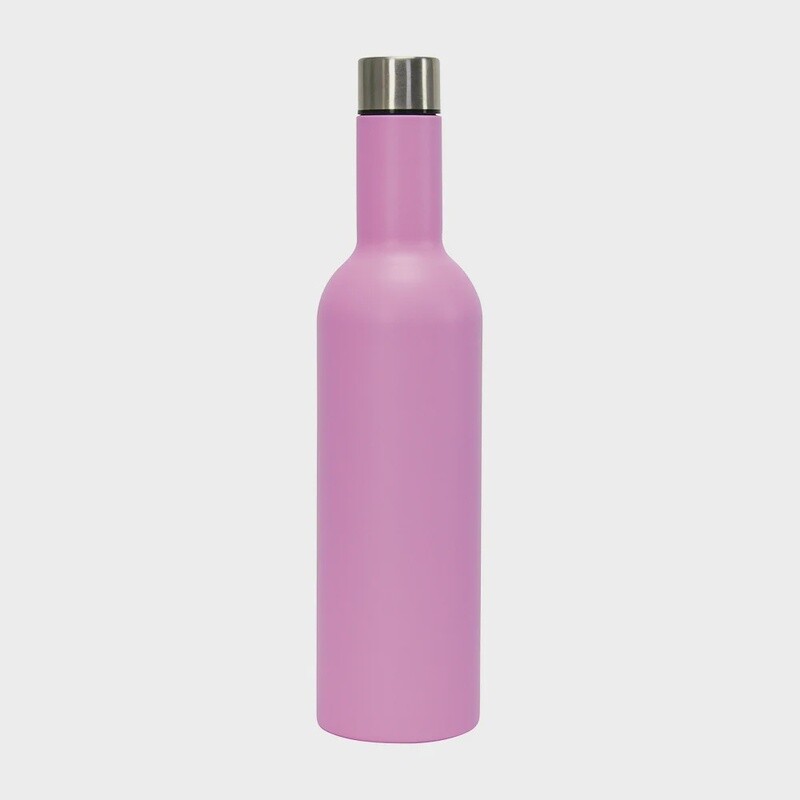 Stainless Wine Bottle Cooler Pink
