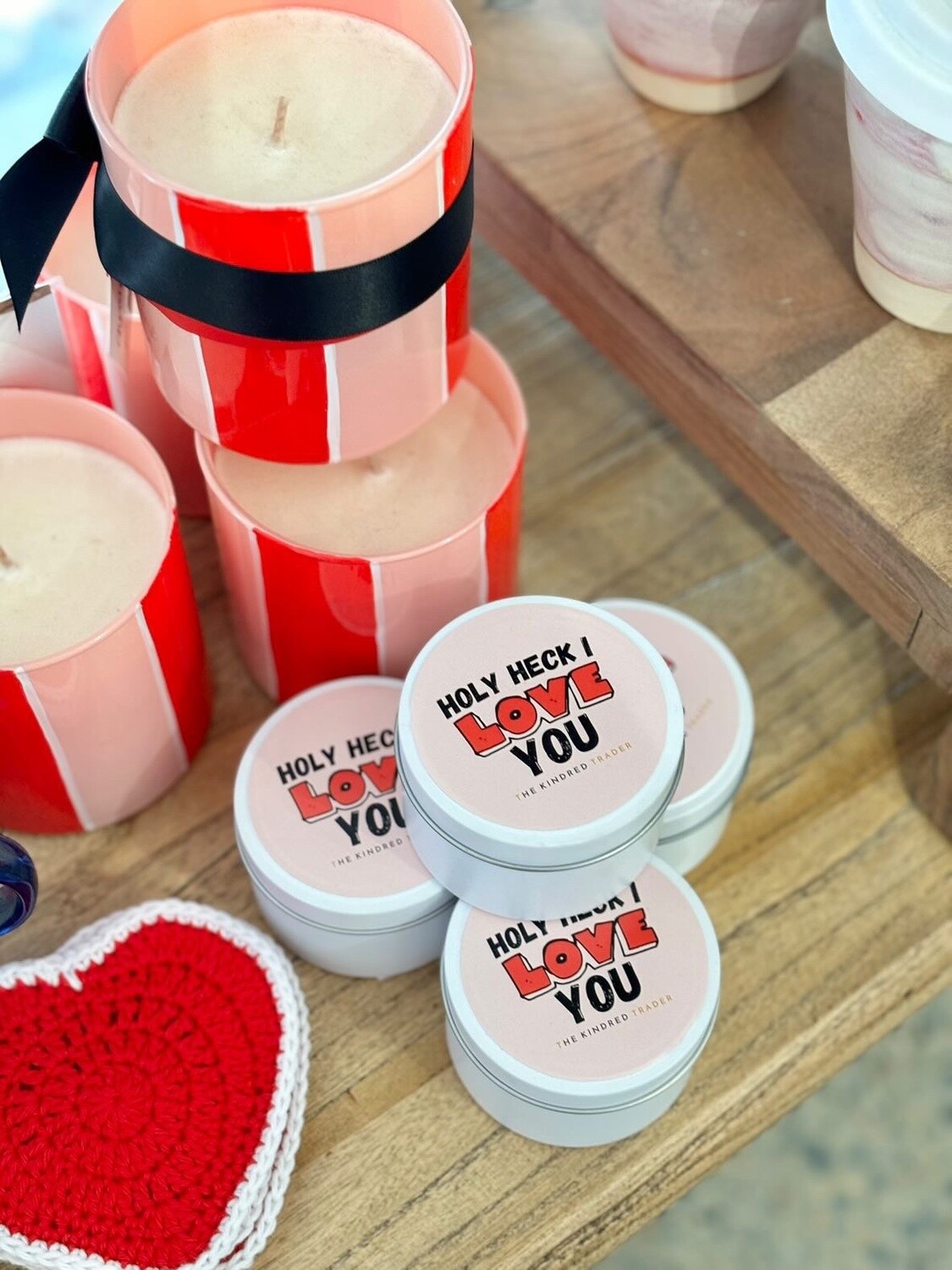 I Love You Travel Tin - White