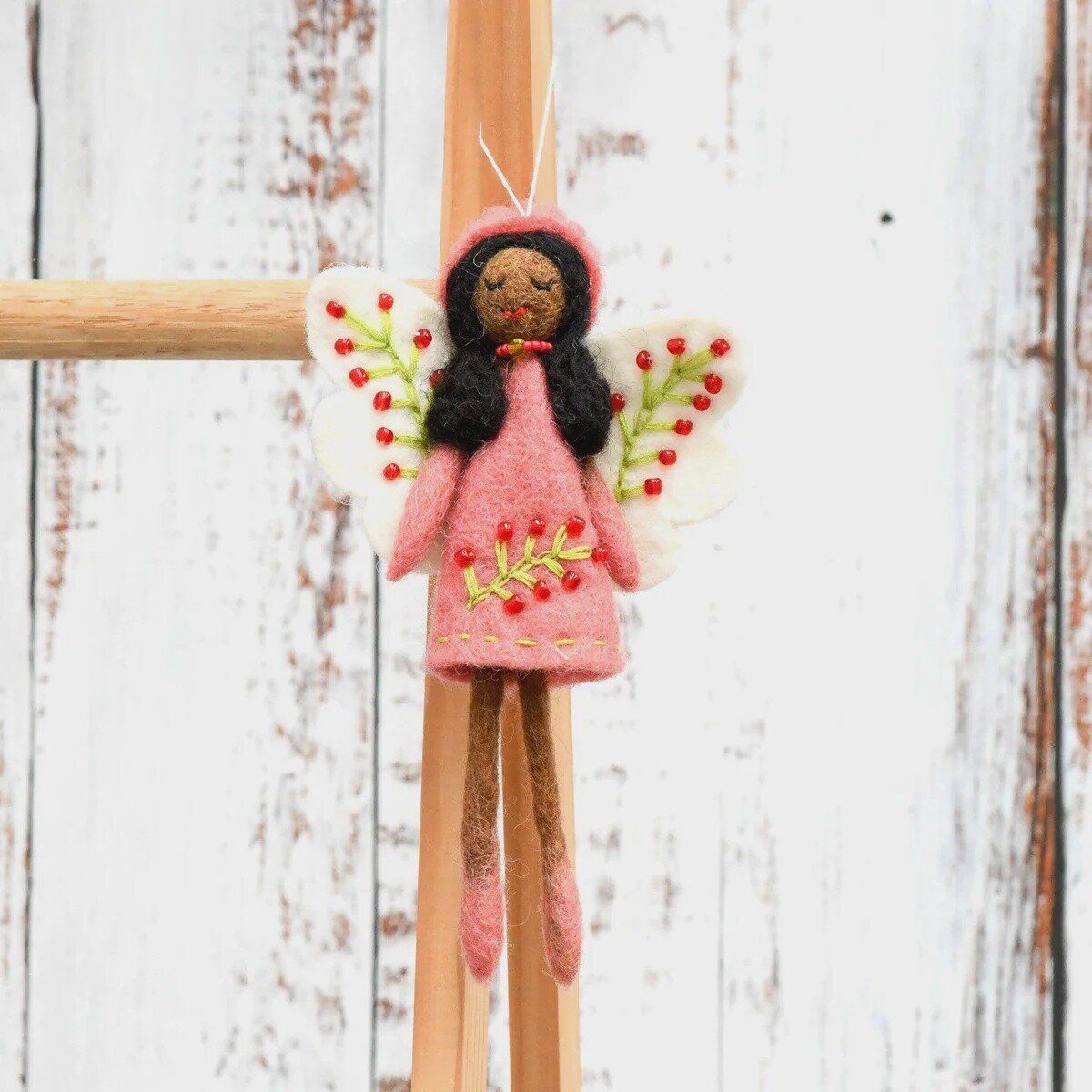 Felt Peach Angel Fairy