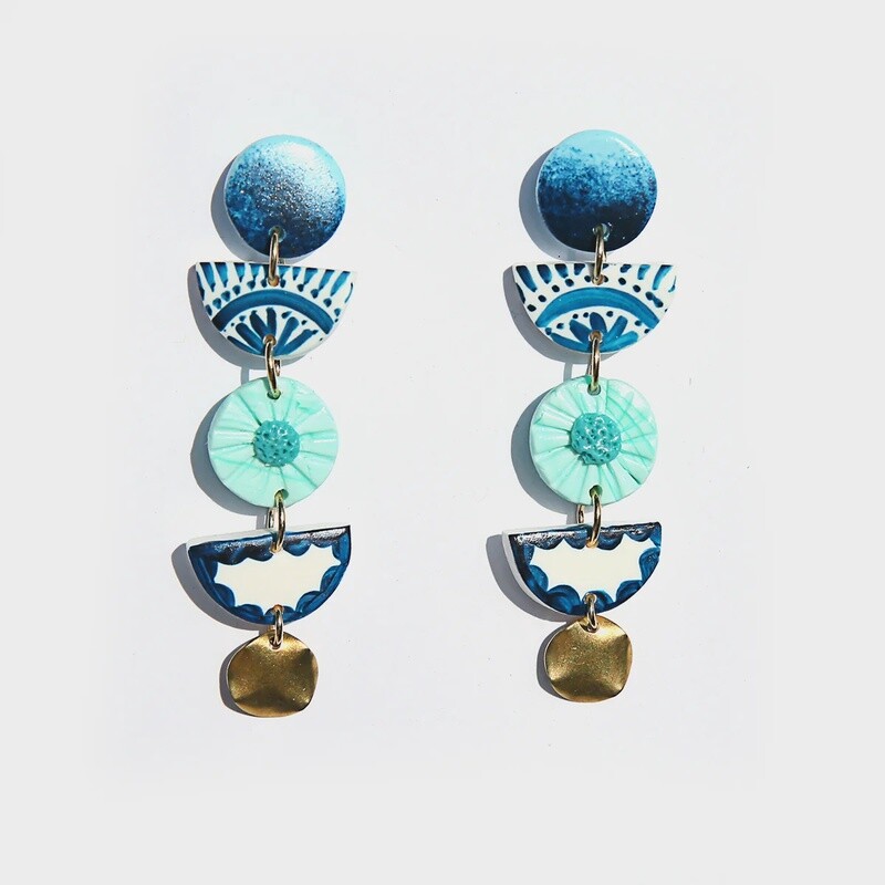 Long Blue Drops