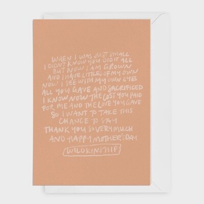Happy Mother&#39;s Day Card by Wildkinship