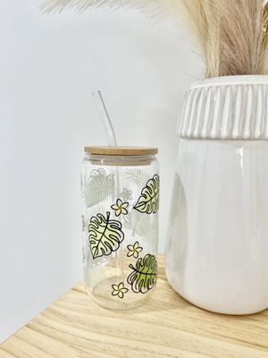 Monsteria Glass Tumbler by Bloom House