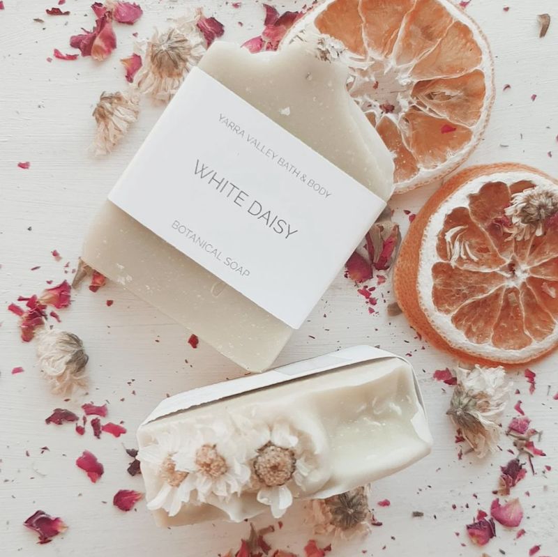 White Daisy Botanical Soap
