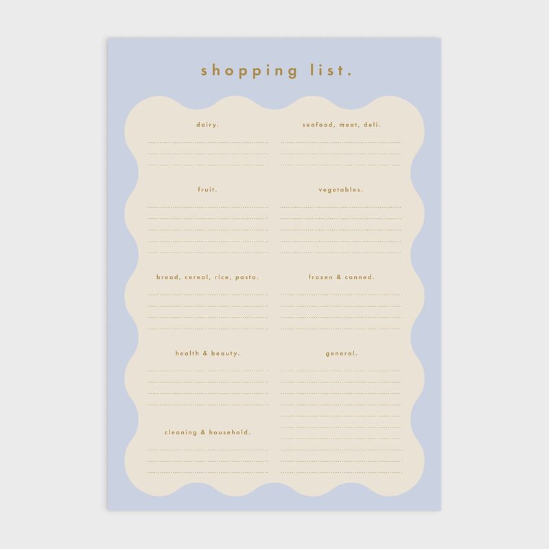 A5 Shopping List Magnet Notepad