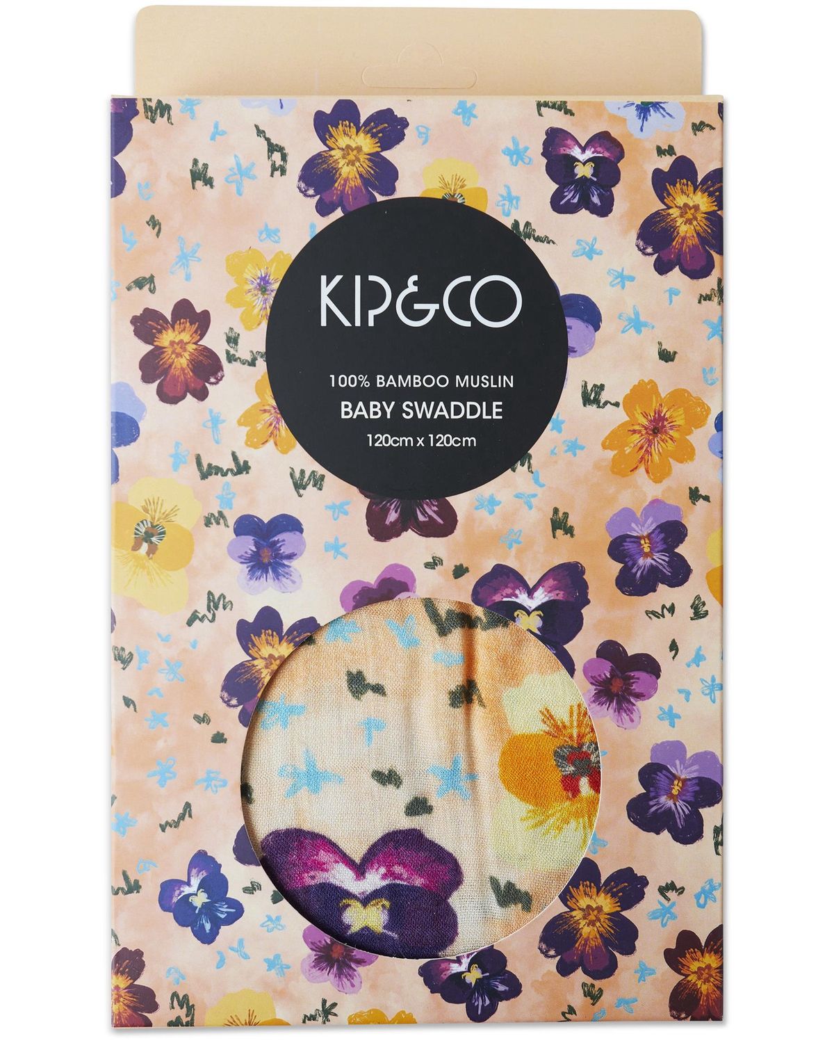 Pansy Bamboo Swaddle One Size