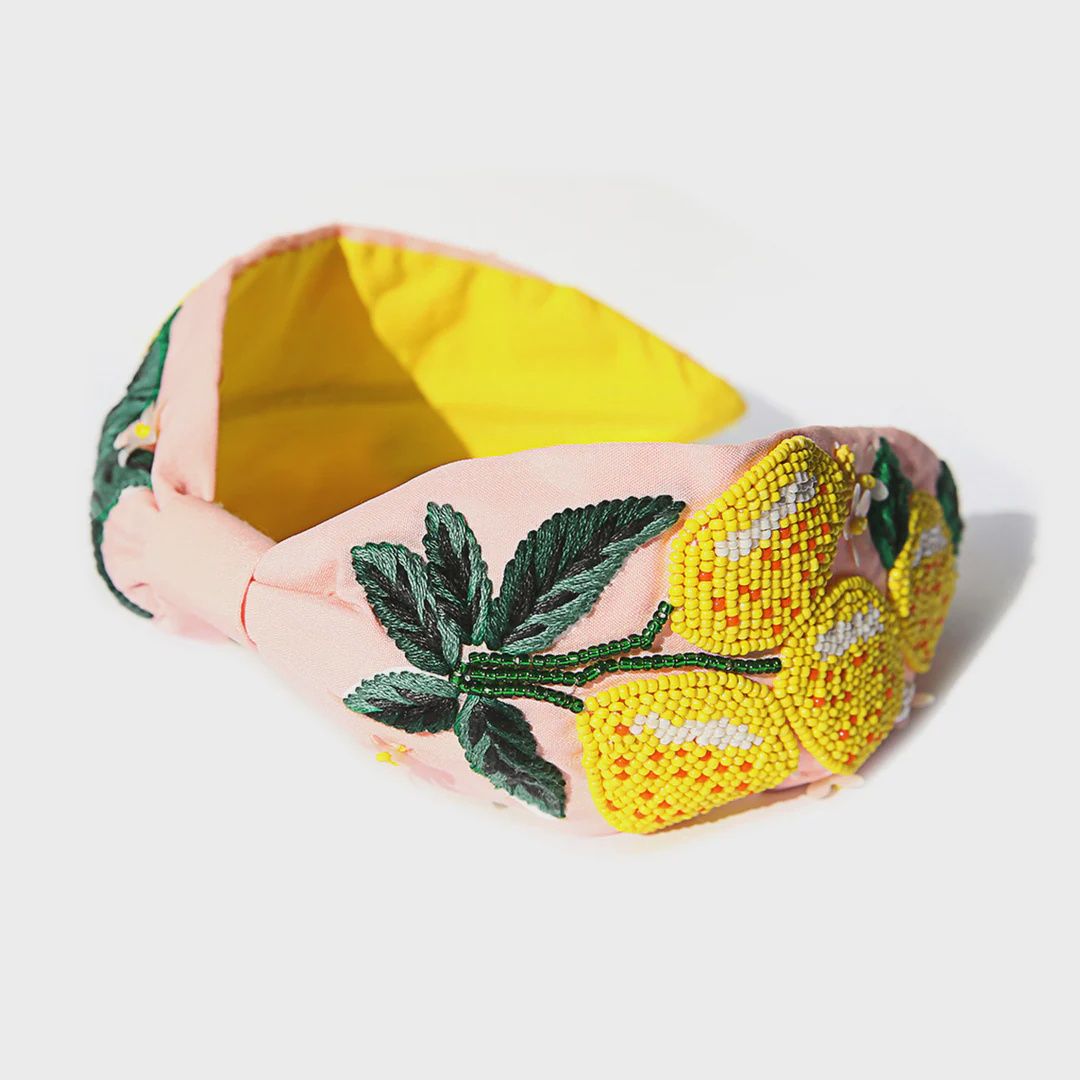 Pink Citrus Beaded Headband