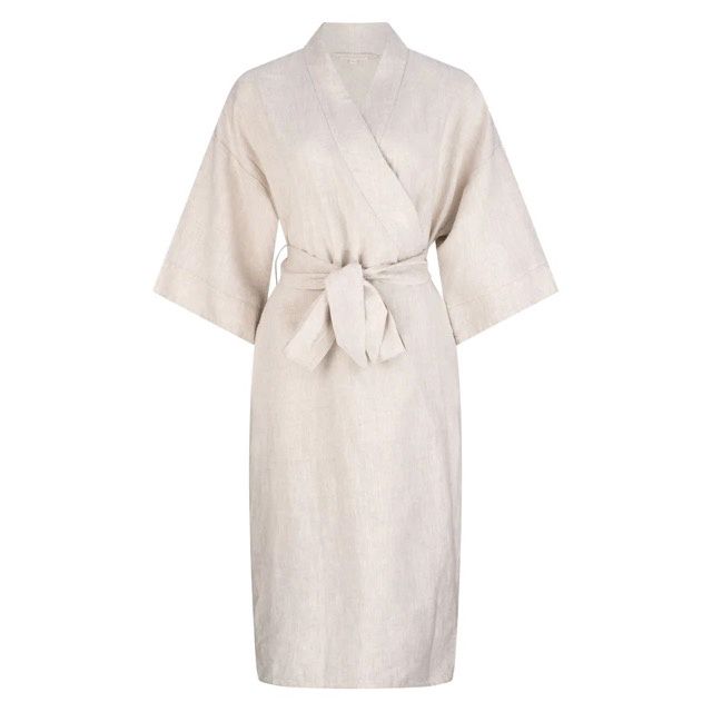 Autumn Linen Kimono in Oatmeal