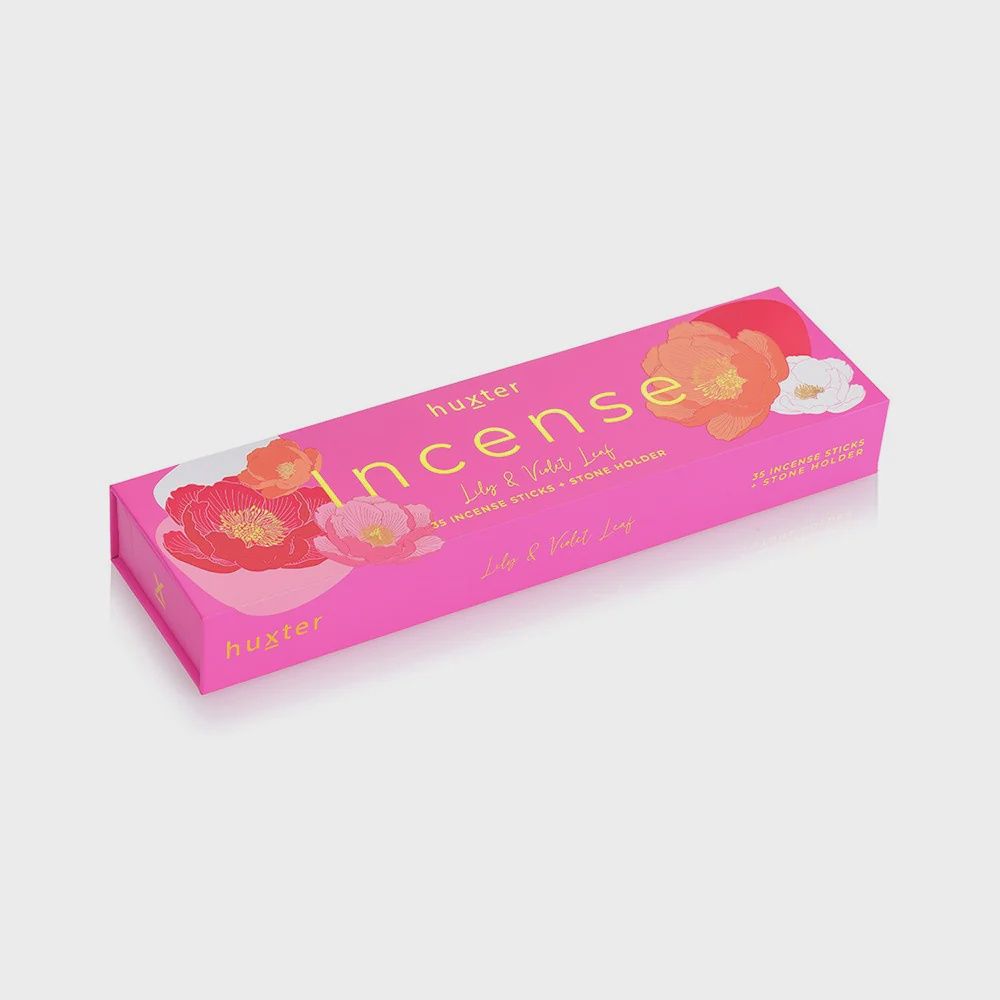 Incense Sticks Gift Box - 35 pack | Lily &amp; Violet Leaf